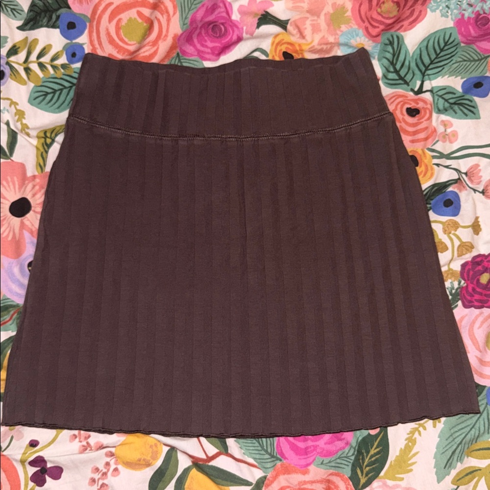 Offline by aerie Brown Ribbed Mini Skirt